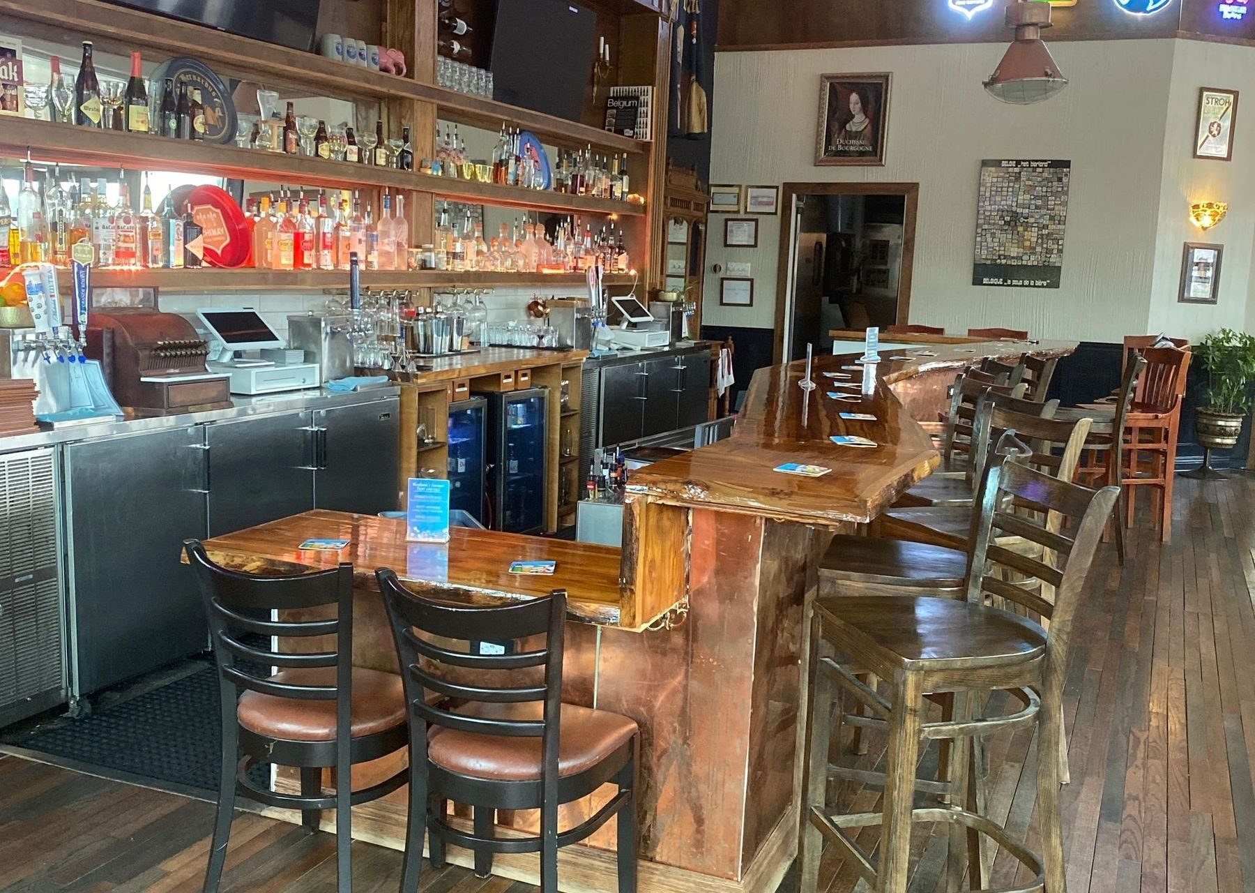 The bar room at Meyboom Brasserie on Lower Greenville, Dallas