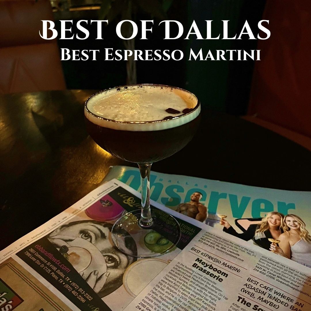 Dallas Observer Best of Dallas award for the best espresso martini