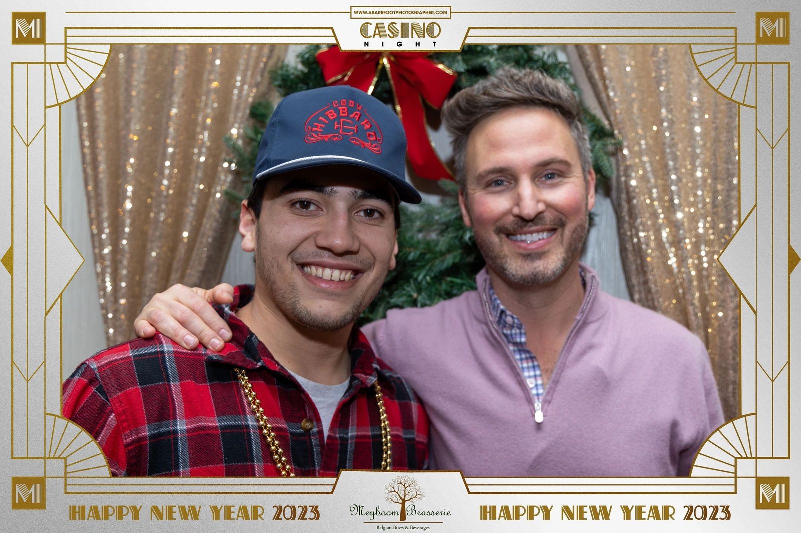 Guests at the New Year's Eve 2023 casino night at Meyboom Brasserie