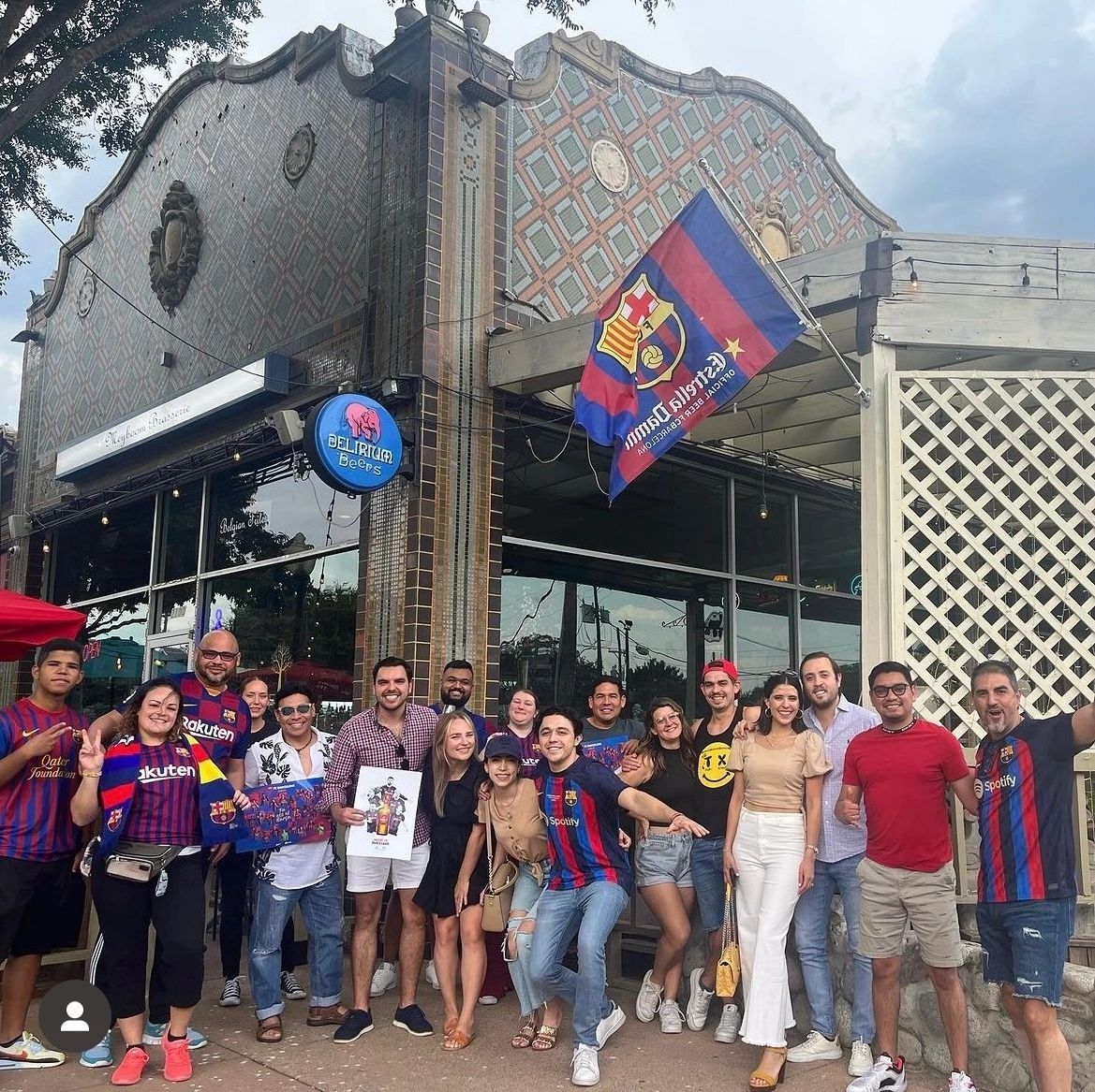 Guests at an FC Barcelona match day at Meyboom Brasserie