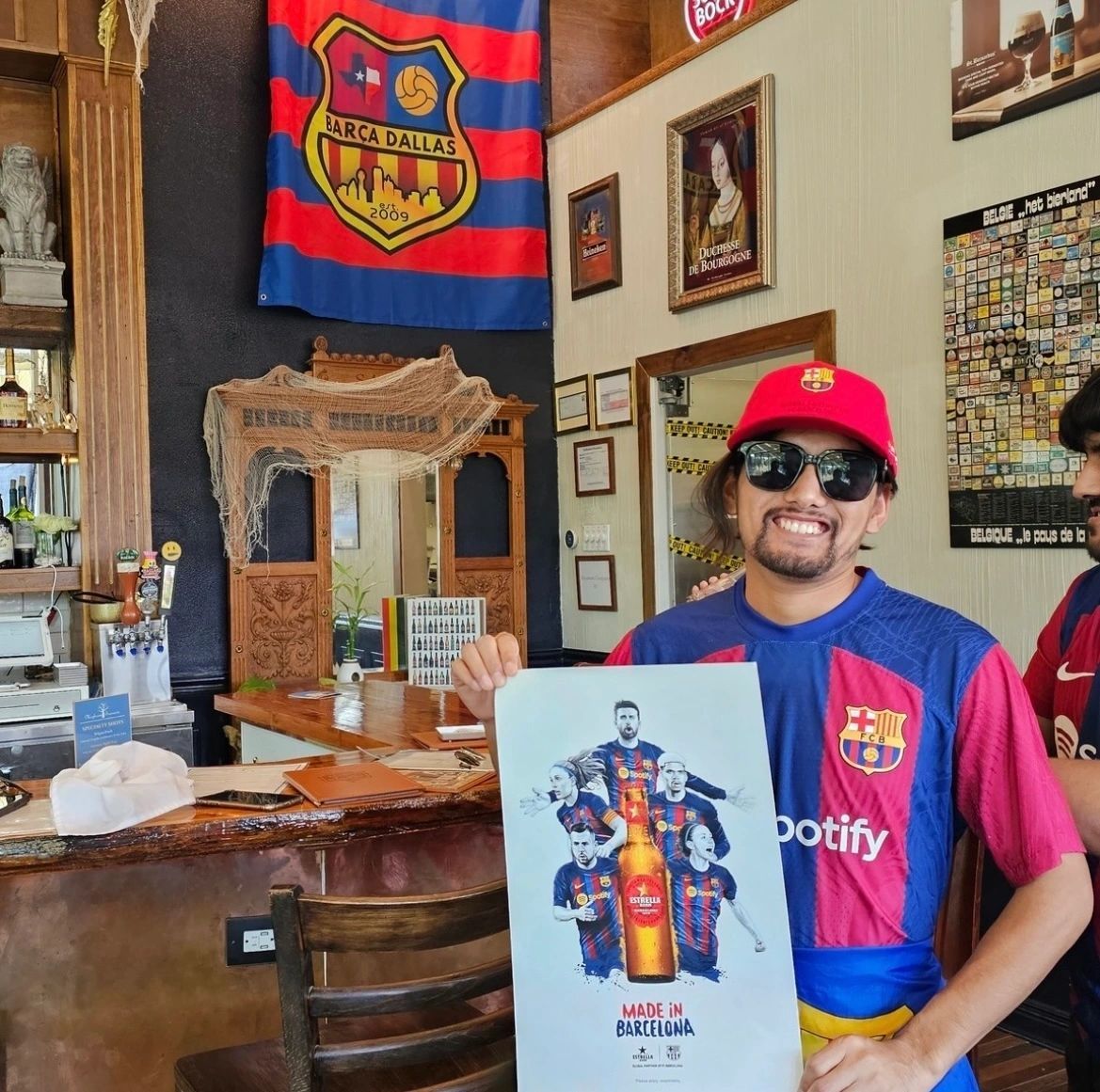 Guests at an FC Barcelona match day at Meyboom Brasserie