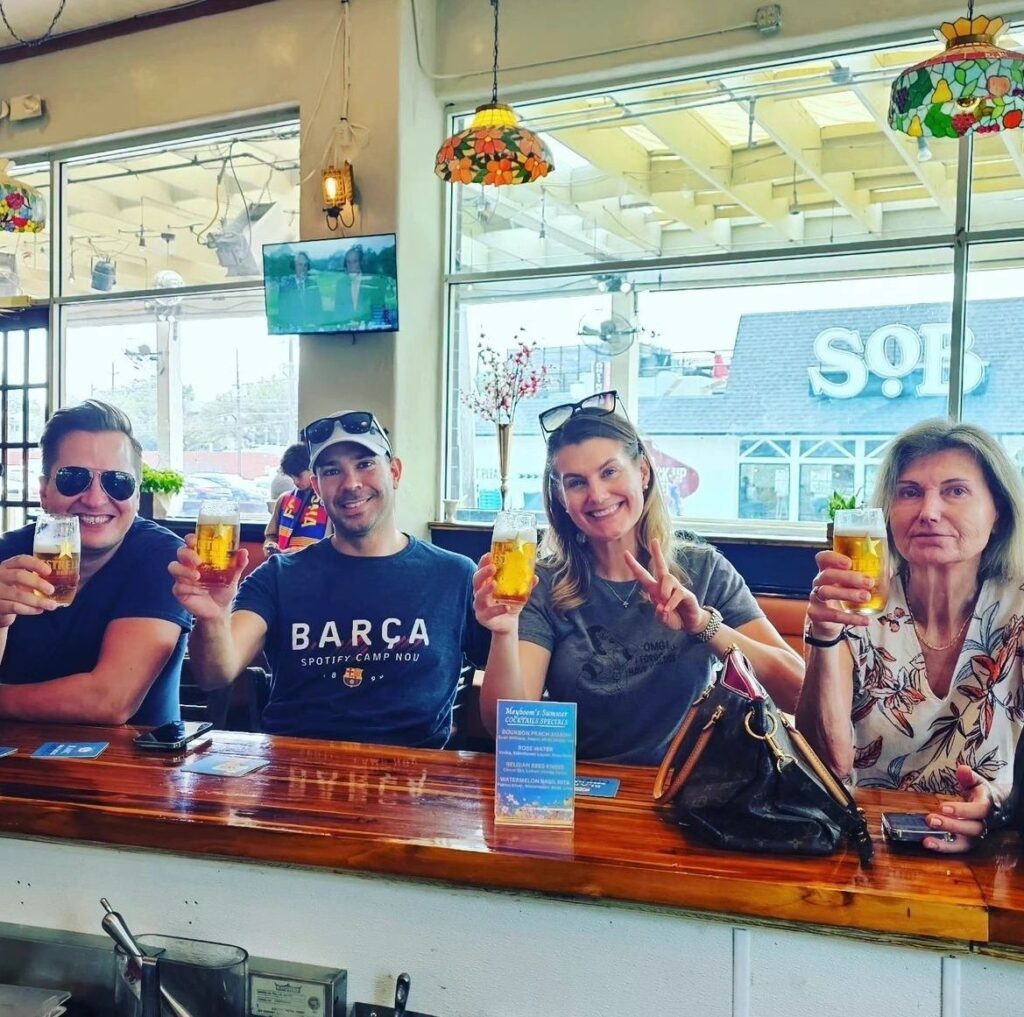 Guests at an FC Barcelona match day at Meyboom Brasserie
