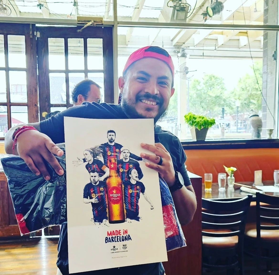Guests at an FC Barcelona match day at Meyboom Brasserie