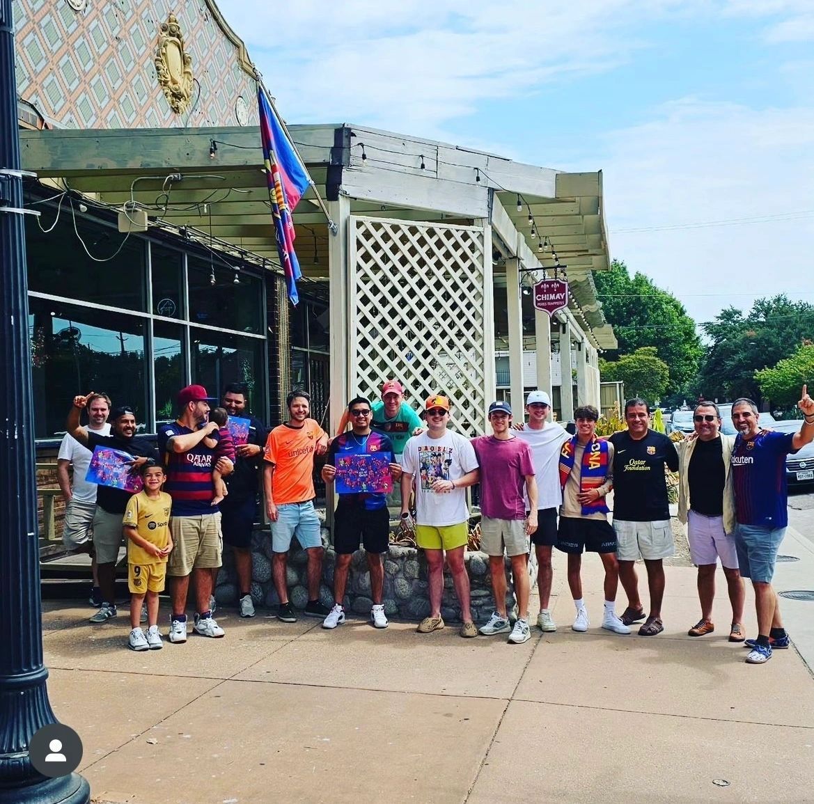 Guests at an FC Barcelona match day at Meyboom Brasserie