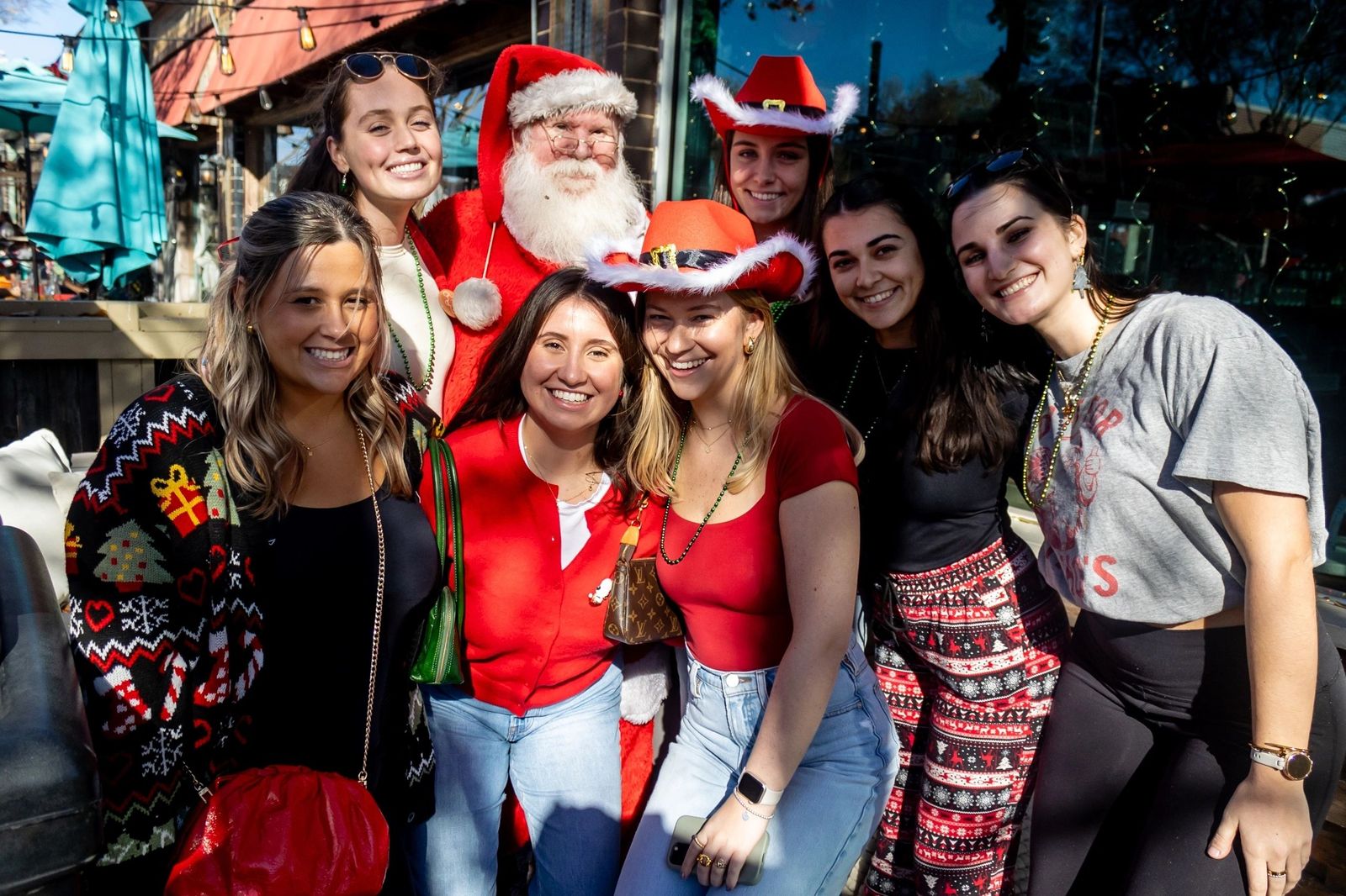 Guests at the Naughty or Nice 2023 holiday party at Meyboom Brasserie