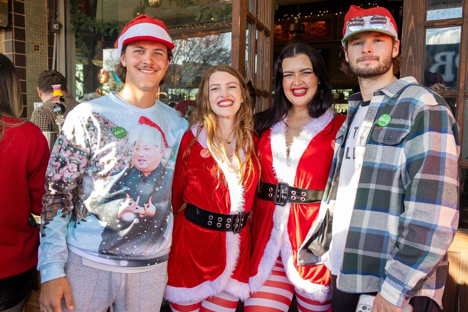 Guests at the Naughty or Nice 2023 holiday party at Meyboom Brasserie